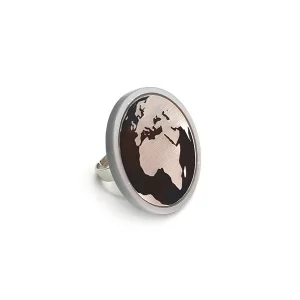 srebrn prstan earth tinadesign