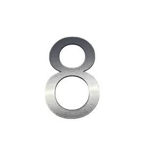 enomestna srebrna samolepilna hisna stevilka po narocilu Tina Design